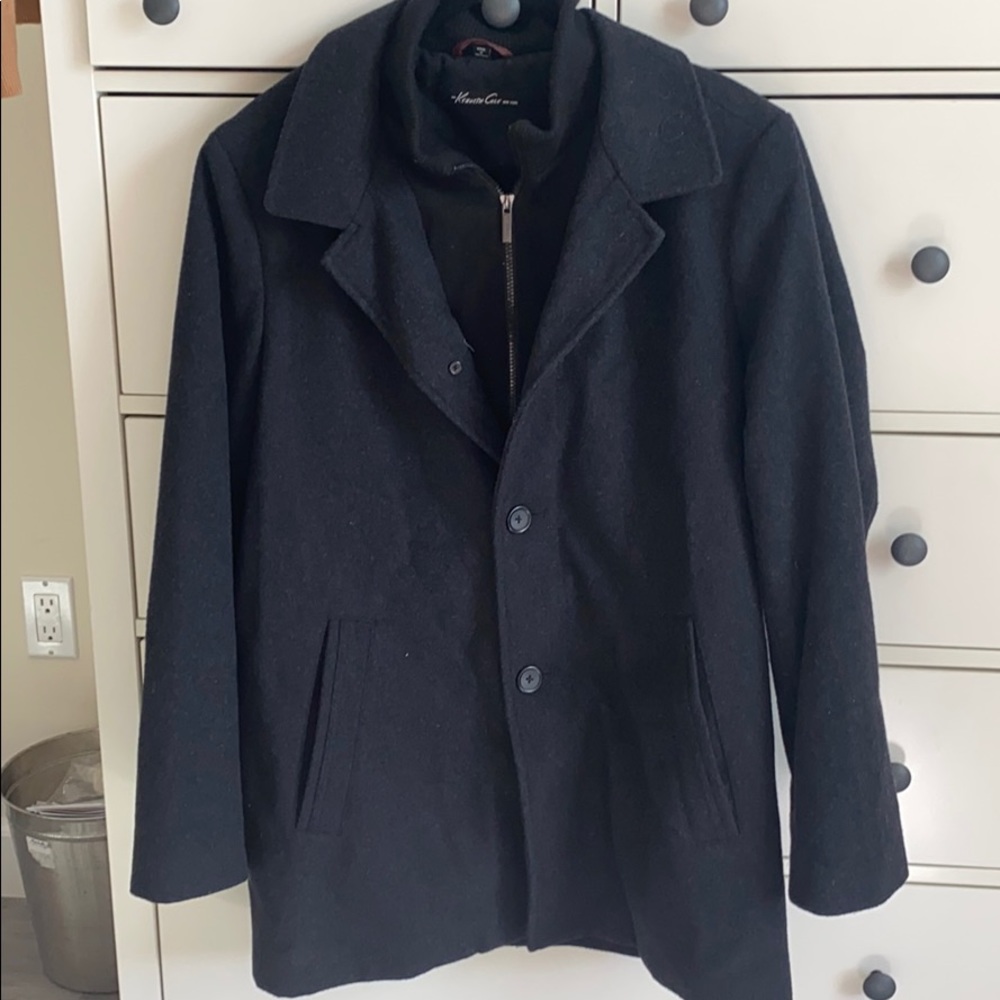 Men’s Layered Look Wool Coat